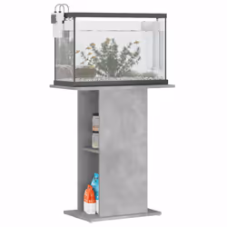 vidaXL Aquarium Stand Fish Tank Stand Cabinet Aquarium Base Engineered Wood - concrete grey, 60.5 x 36 x 72.5 cm - Additional view 2