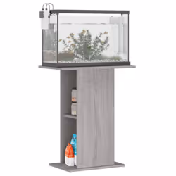 vidaXL Aquarium Stand Fish Tank Stand Cabinet Aquarium Base Engineered Wood - grey sonoma, 60.5 x 36 x 72.5 cm - Additional view 2