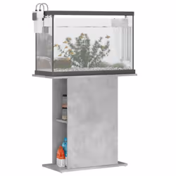 vidaXL Aquarium Stand Fish Tank Stand Cabinet Aquarium Base Engineered Wood - concrete grey, 36 x 75 x 72.5 cm - Additional view 2