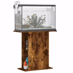 vidaXL Aquarium Stand Fish Tank Stand Cabinet Aquarium Base Engineered Wood - smoked oak, 36 x 75 x 72.5 cm - Additional view 2