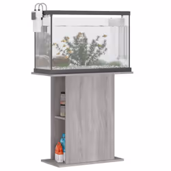 vidaXL Aquarium Stand Fish Tank Stand Cabinet Aquarium Base Engineered Wood - grey sonoma, 36 x 75 x 72.5 cm - Additional view 2