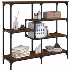 vidaXL Console Table End Table Hallway Stand Side Sofa Table Engineered Wood - brown oak, 103 x 32 x 95 cm - Additional view 2