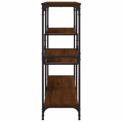 vidaXL Console Table End Table Hallway Stand Side Sofa Table Engineered Wood - brown oak, 103 x 32 x 95 cm - Additional view 4
