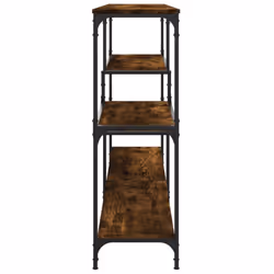 vidaXL Console Table End Table Hallway Stand Side Sofa Table Engineered Wood - smoked oak, 160 x 32 x 95 cm - Additional view 4