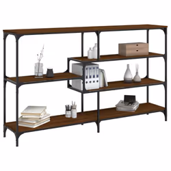 vidaXL Console Table End Table Hallway Stand Side Sofa Table Engineered Wood - brown oak, 160 x 32 x 95 cm - Additional view 2