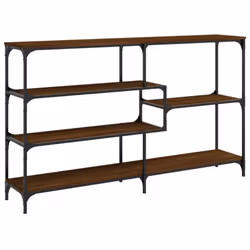 vidaXL Console Table End Table Hallway Stand Side Sofa Table Engineered Wood - brown oak, 160 x 32 x 95 cm - Additional view 5