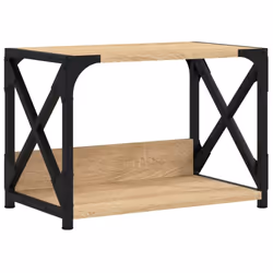 vidaXL Printer Stand Desk Organiser Printer Table Stand 2-Tier Engineered Wood - Sonoma oak