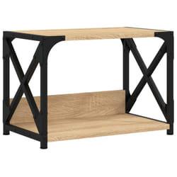 vidaXL Printer Stand Desk Organiser Printer Table Stand 2-Tier Engineered Wood - Sonoma oak