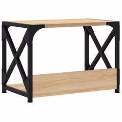 vidaXL Printer Stand Desk Organiser Printer Table Stand 2-Tier Engineered Wood - Sonoma oak - Additional view 5