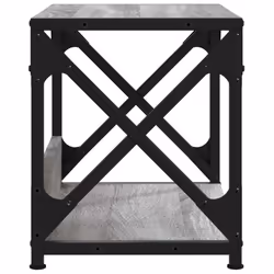 vidaXL Printer Stand Desk Organiser Printer Table Stand 2-Tier Engineered Wood - Grey sonoma - Additional view 4