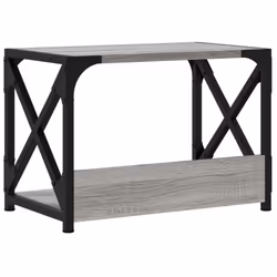 vidaXL Printer Stand Desk Organiser Printer Table Stand 2-Tier Engineered Wood - Grey sonoma - Additional view 5
