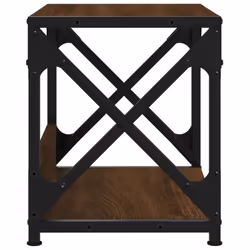 vidaXL Printer Stand Desk Organiser Printer Table Stand 2-Tier Engineered Wood - Brown oak - Additional view 4