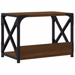 vidaXL Printer Stand Desk Organiser Printer Table Stand 2-Tier Engineered Wood - Brown oak - Additional view 5
