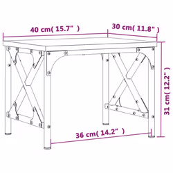 vidaXL Printer Stand Desk Organiser Printer Desktop Stand Engineered Wood - Sonoma oak - Additional view 8