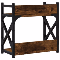 vidaXL Printer Stand Office Printer Table 2-Tier Grey Sonoma Engineered Wood - Smoked oak - Additional view 5