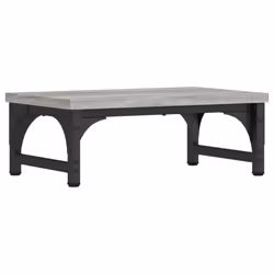 vidaXL Monitor Stand Riser Display Stand Printer Monitor Mount Engineered Wood - Grey sonoma, 37 x 23 x 14 cm - Additional view 5
