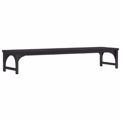 vidaXL Monitor Stand Riser Display Stand Printer Monitor Mount Engineered Wood - Black, 85 x 23 x 15.5 cm