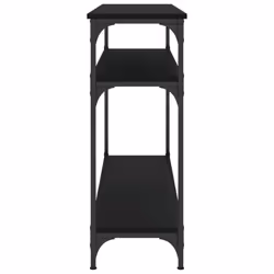 vidaXL Console Table End Table Hallway Stand Side Sofa Table Engineered Wood - black, 100 x 29 x 75 cm - Additional view 4