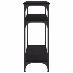 vidaXL Console Table End Table Hallway Stand Side Sofa Table Engineered Wood - black, 75 x 29 x 75 cm - Additional view 4