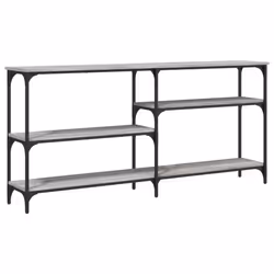 vidaXL Console Table End Table Hallway Stand Side Sofa Table Engineered Wood - grey sonoma, 160 x 29 x 75 cm - Additional view 5