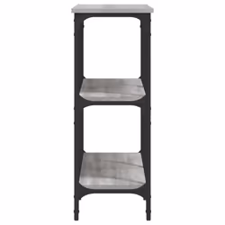 vidaXL Console Table End Table Hallway Stand Side Sofa Table Engineered Wood - grey sonoma, 100 x 29 x 75 cm - Additional view 4