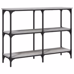 vidaXL Console Table End Table Hallway Stand Side Sofa Table Engineered Wood - grey sonoma, 100 x 29 x 75 cm - Additional view 5