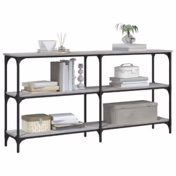 vidaXL Console Table End Table Hallway Stand Side Sofa Table Engineered Wood - grey sonoma, 150 x 29 x 75 cm - Additional view 2