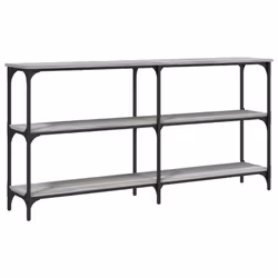 vidaXL Console Table End Table Hallway Stand Side Sofa Table Engineered Wood - grey sonoma, 150 x 29 x 75 cm - Additional view 5
