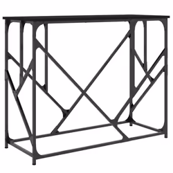 vidaXL Console Table Side End Table Hallway Stand Sofa Table Engineered Wood - black