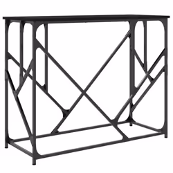 vidaXL Console Table Side End Table Hallway Stand Sofa Table Engineered Wood - black - Additional view 5