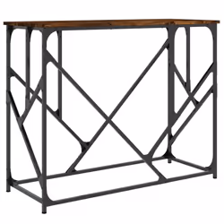 vidaXL Console Table Side End Table Hallway Stand Sofa Table Engineered Wood - smoked oak