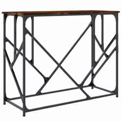 vidaXL Console Table Side End Table Hallway Stand Sofa Table Engineered Wood - smoked oak - Additional view 5