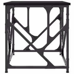 vidaXL Coffee Table Tea Side Table Living Room Sofa Table Engineered Wood - black, 45 x 45 x 47.5 cm - Additional view 4