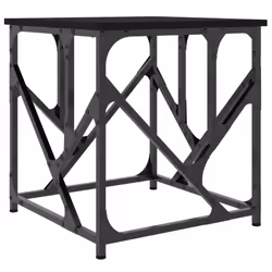 vidaXL Coffee Table Tea Side Table Living Room Sofa Table Engineered Wood - black, 45 x 45 x 47.5 cm - Additional view 5