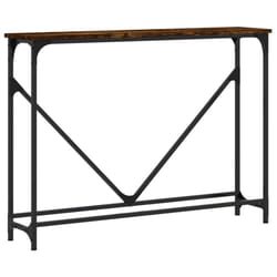 vidaXL Console Table Side End Table Hallway Stand Sofa Table Engineered Wood - smoked oak