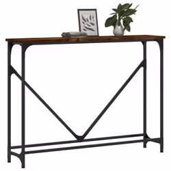 vidaXL Console Table Side End Table Hallway Stand Sofa Table Engineered Wood - smoked oak