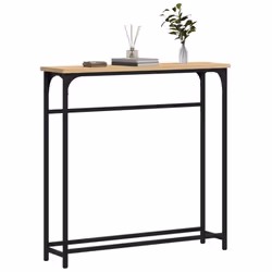 vidaXL Console Table Side End Table Hallway Stand Sofa Table Engineered Wood - sonoma oak