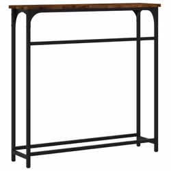 vidaXL Console Table Side End Table Hallway Stand Sofa Table Engineered Wood - smoked oak - Additional view 5