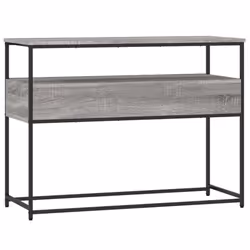vidaXL Console Table Side End Table Hallway Stand Sofa Table Engineered Wood - grey sonoma, 100 x 40 x 75 cm - Additional view 7