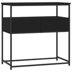 vidaXL Console Table Side End Table Hallway Stand Sofa Table Engineered Wood - black, 75 x 40 x 75 cm