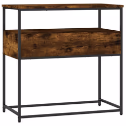 vidaXL Console Table Side End Table Hallway Stand Sofa Table Engineered Wood - smoked oak, 75 x 40 x 75 cm - Additional view 7