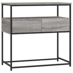 vidaXL Console Table Side End Table Hallway Stand Sofa Table Engineered Wood - grey sonoma, 75 x 40 x 75 cm