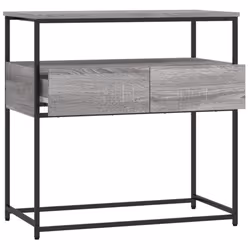 vidaXL Console Table Side End Table Hallway Stand Sofa Table Engineered Wood - grey sonoma, 75 x 40 x 75 cm - Additional view 4