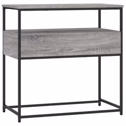 vidaXL Console Table Side End Table Hallway Stand Sofa Table Engineered Wood - grey sonoma, 75 x 40 x 75 cm - Additional view 7