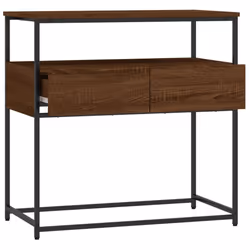 vidaXL Console Table Side End Table Hallway Stand Sofa Table Engineered Wood - brown oak, 75 x 40 x 75 cm - Additional view 4