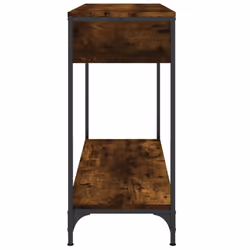 vidaXL Console Table Side End Table Hallway Stand Sofa Table Engineered Wood - smoked oak, 100 x 34.5 x 75 cm - Additional view 6