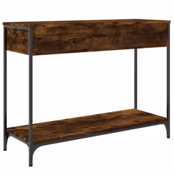 vidaXL Console Table Side End Table Hallway Stand Sofa Table Engineered Wood - smoked oak, 100 x 34.5 x 75 cm - Additional view 7