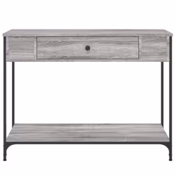 vidaXL Console Table Side End Table Hallway Stand Sofa Table Engineered Wood - grey sonoma, 100 x 34.5 x 75 cm - Additional view 5
