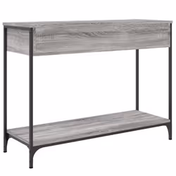 vidaXL Console Table Side End Table Hallway Stand Sofa Table Engineered Wood - grey sonoma, 100 x 34.5 x 75 cm - Additional view 7