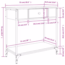 VidaXL 834169 coffee/side/end table - Additional view 10